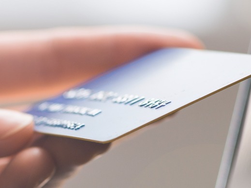 Hand Holds Business Credit Card