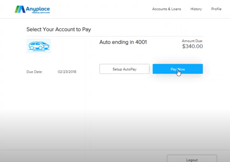 Screen capture of how to use Pay Now app.