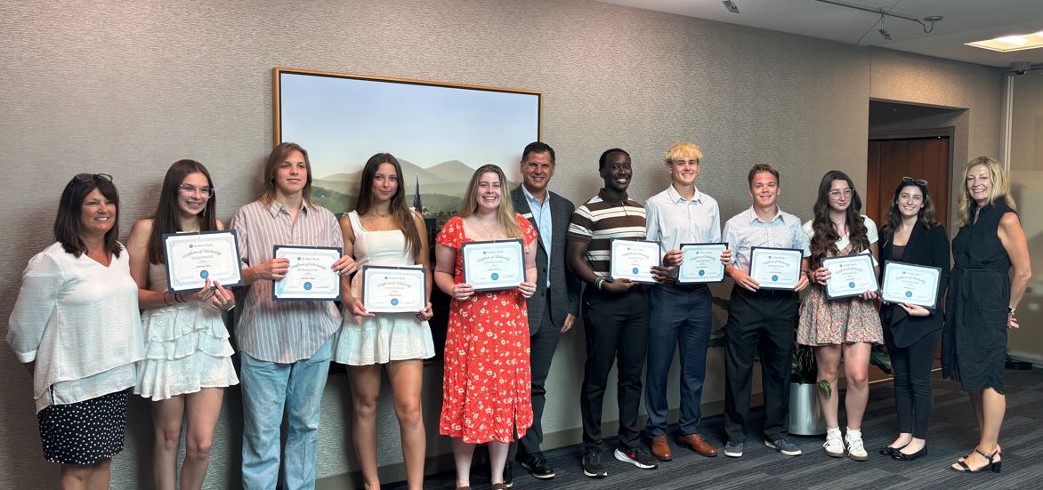 St. Mary's Bank 2025-2026 academic scholarship recipients